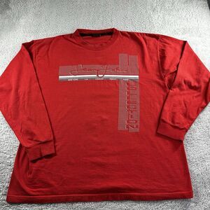 Sean John Shirt Mens XL Red Vintage 100% Cotton Made‎ in USA Street Wear Logo